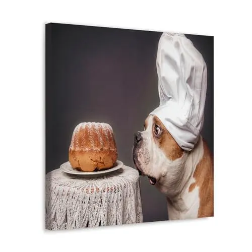 GADGETS WRAP Canvas Gallery Wrap Framed for Home Office Studio Living Room Decoration (10x10inch) - The Confectioner And His Masterpiece