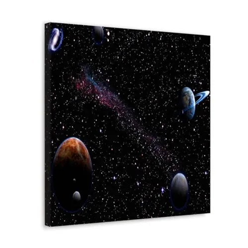 GADGETS WRAP Canvas Gallery Wrap Framed for Home Office Studio Living Room Decoration (10x10inch) - The Robot Lost In Space