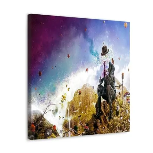 GADGETS WRAP Canvas Gallery Wrap Framed for Home Office Studio Living Room Decoration (10x10inch) - The Uninspired Print