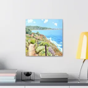 GADGETS WRAP Canvas Gallery Wrap Framed for Home Office Studio Living Room Decoration (10x10inch) - Torrey Pines And La Jolla