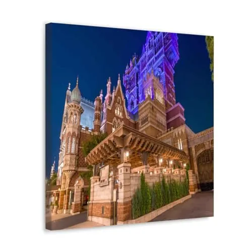 GADGETS WRAP Canvas Gallery Wrap Framed for Home Office Studio Living Room Decoration (10x10inch) - Tower Of Terror