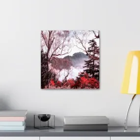 GADGETS WRAP Canvas Gallery Wrap Framed for Home Office Studio Living Room Decoration (10x10inch) - Trees Nature Scenery (2)