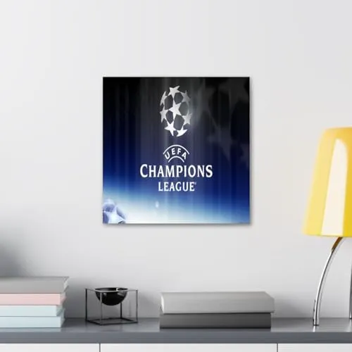 GADGETS WRAP Canvas Gallery Wrap Framed for Home Office Studio Living Room Decoration (10x10inch) - Uefa Champions League