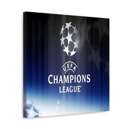 GADGETS WRAP Canvas Gallery Wrap Framed for Home Office Studio Living Room Decoration (10x10inch) - Uefa Champions League