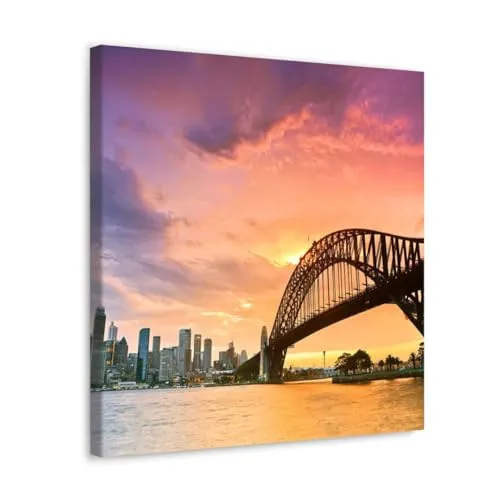 GADGETS WRAP Canvas Gallery Wrap Framed for Home Office Studio Living Room Decoration (10x10inch) - View From A Lake