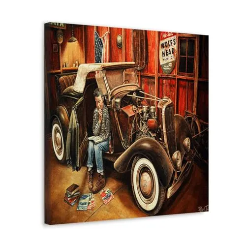 GADGETS WRAP Canvas Gallery Wrap Framed for Home Office Studio Living Room Decoration (10x10inch) - Willie Gillis Builds A Custom