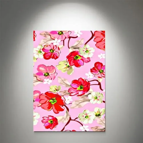 GADGETS WRAP Canvas Gallery Wrap Framed for Home Office Studio Living Room Decoration (11x14inch) - Flower Oil Paint