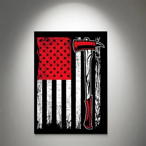 GADGETS WRAP Canvas Gallery Wrap Framed for Home Office Studio Living Room Decoration (11x14inch) - Usa Flag American