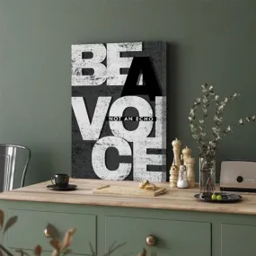 GADGETS WRAP Canvas Gallery Wrap Framed for Home Office Studio Living Room Decoration (11x17inch) - Be A Voice Not An Echo