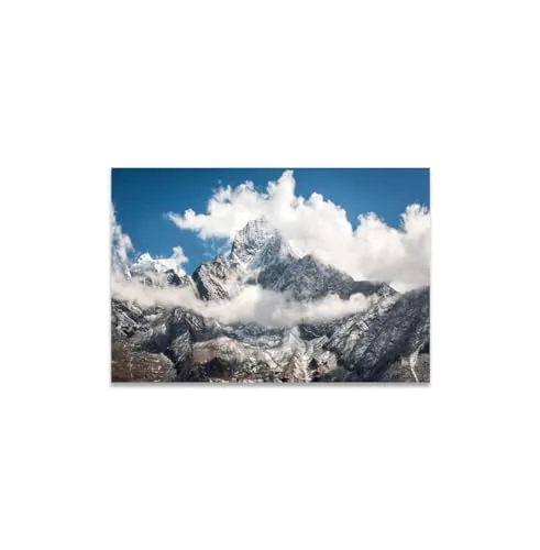 GADGETS WRAP Canvas Gallery Wrap Framed for Home Office Studio Living Room Decoration (11x9inch) - Mount Everest Himalaya Mountains