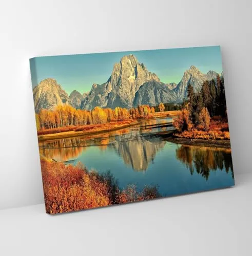 GADGETS WRAP Canvas Gallery Wrap Framed for Home Office Studio Living Room Decoration (11x9inch) - Mountain View (2)