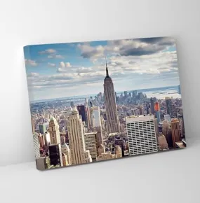 GADGETS WRAP Canvas Gallery Wrap Framed for Home Office Studio Living Room Decoration (11x9inch) - Nyc Empire