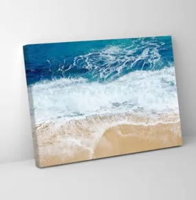 GADGETS WRAP Canvas Gallery Wrap Framed for Home Office Studio Living Room Decoration (11x9inch) - Ocean Beach Water Wall Art