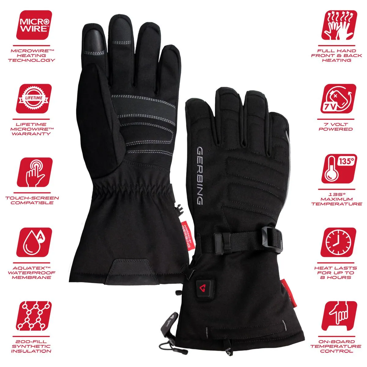 Gerbing 7V Women's S7 Battery Heated Gloves