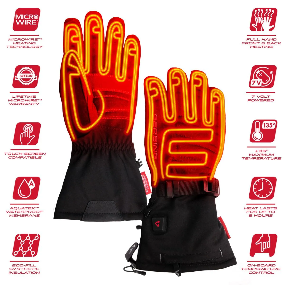 Gerbing 7V Women's S7 Battery Heated Gloves