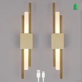 Glitch Wall Light • Gold • Battery • 2 Pack