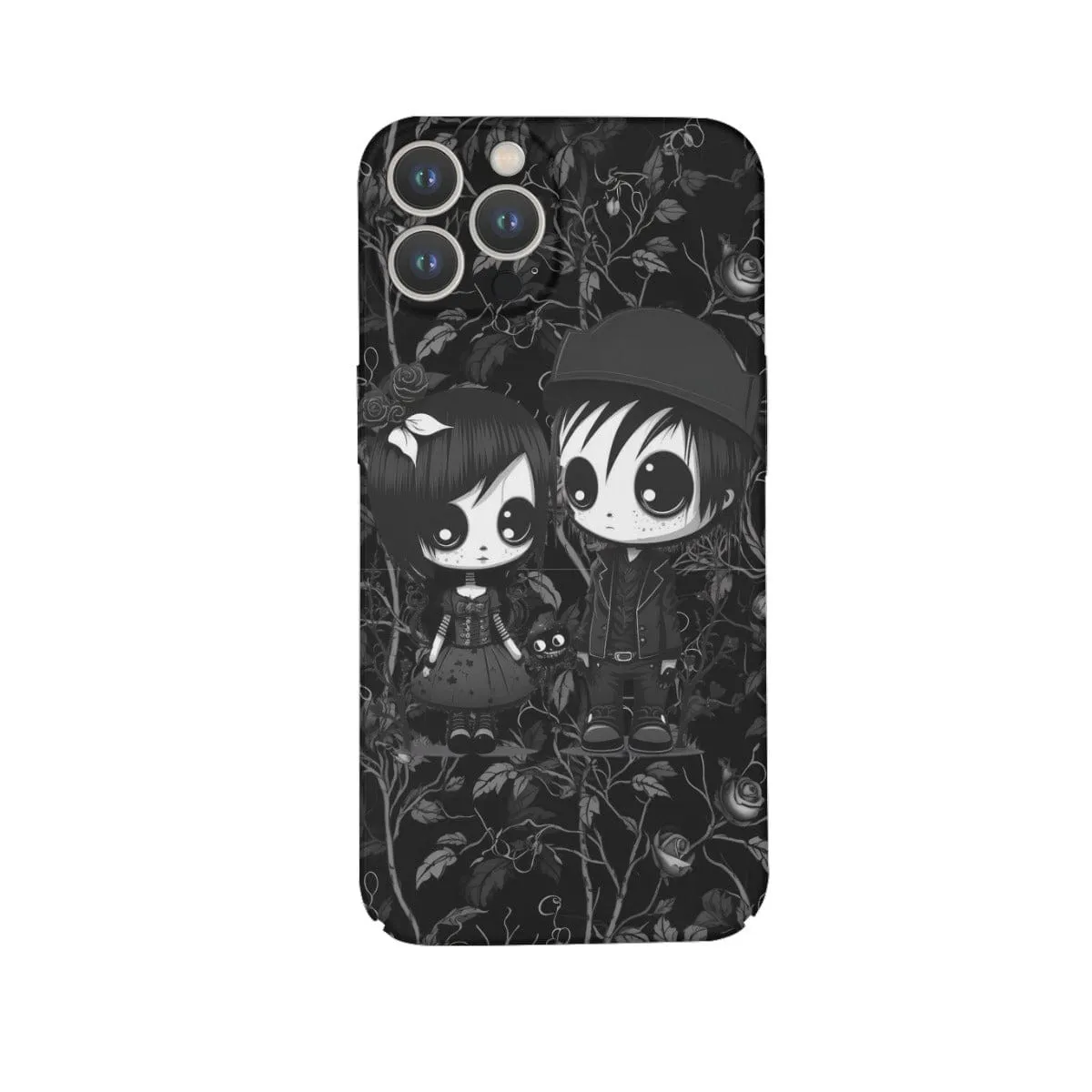 Gothic Couple iPhone 14 UV Print 3 Caremas Protective Mobile Case