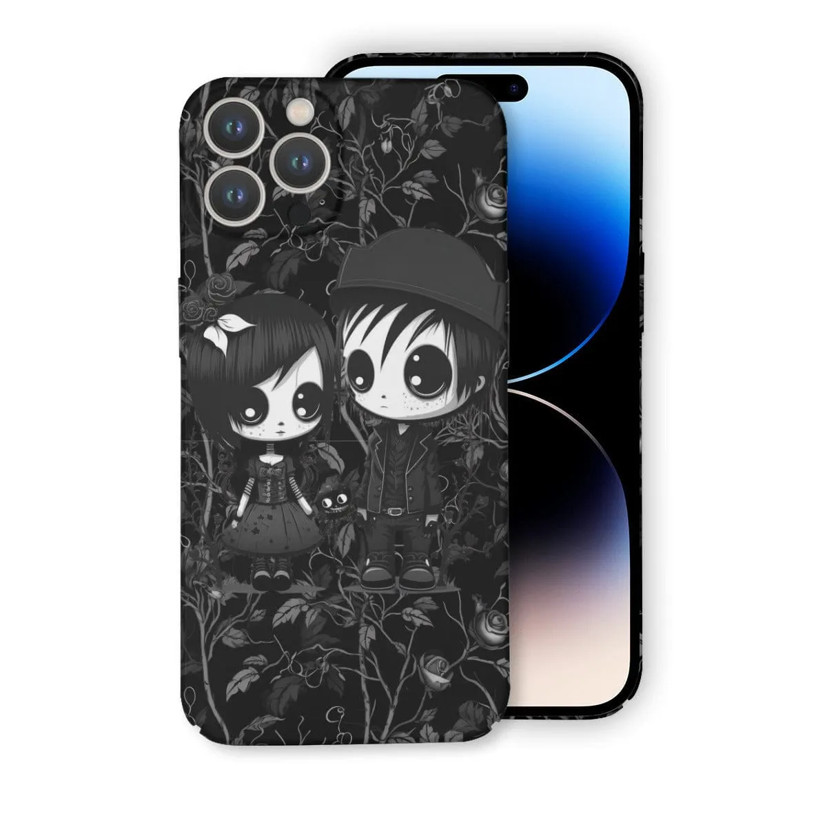 Gothic Couple iPhone 14 UV Print 3 Caremas Protective Mobile Case