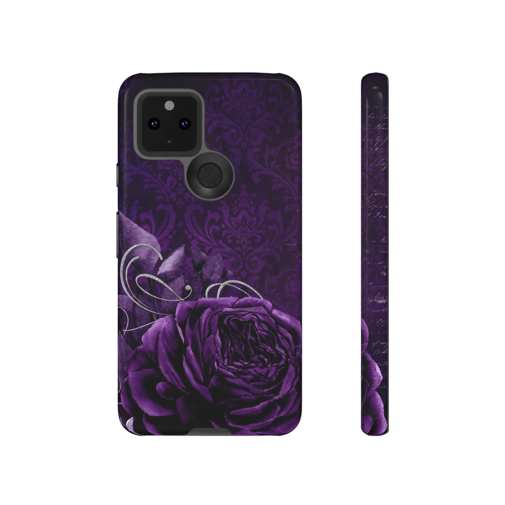 Gothic Purple Rose Tough Cell Phone Cases