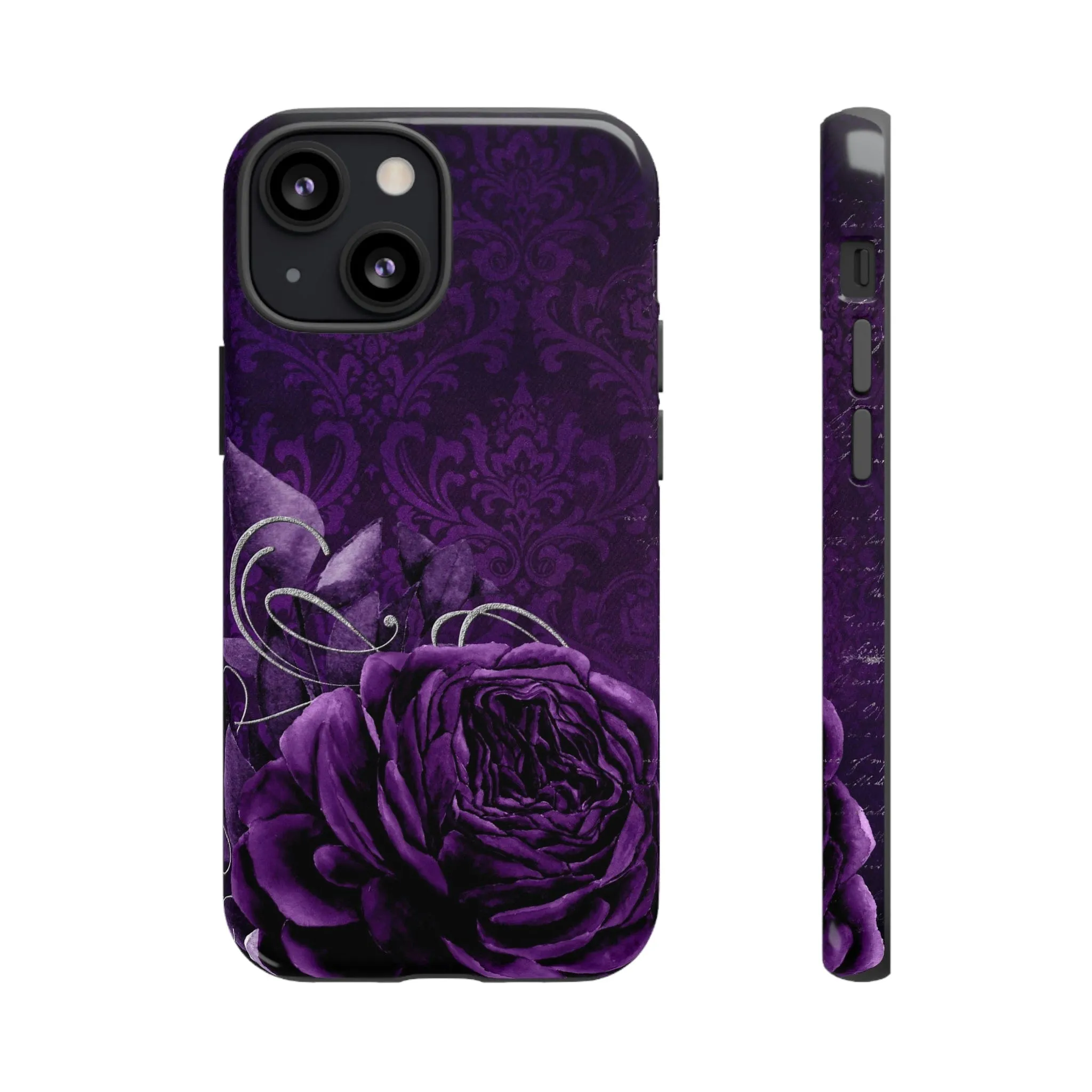 Gothic Purple Rose Tough Cell Phone Cases