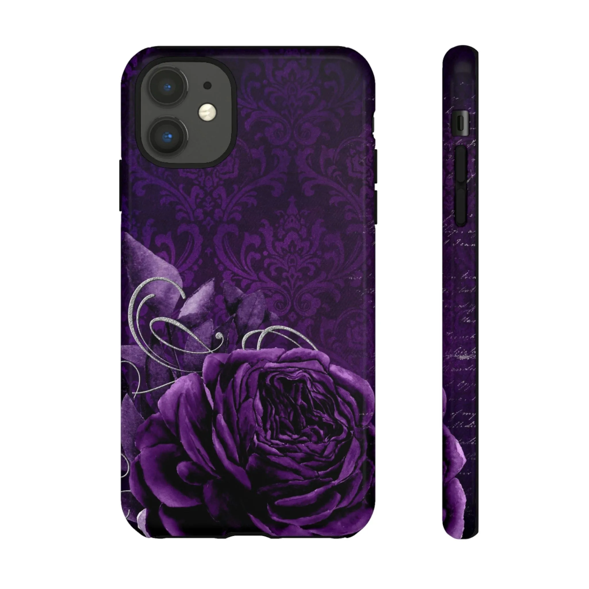 Gothic Purple Rose Tough Cell Phone Cases