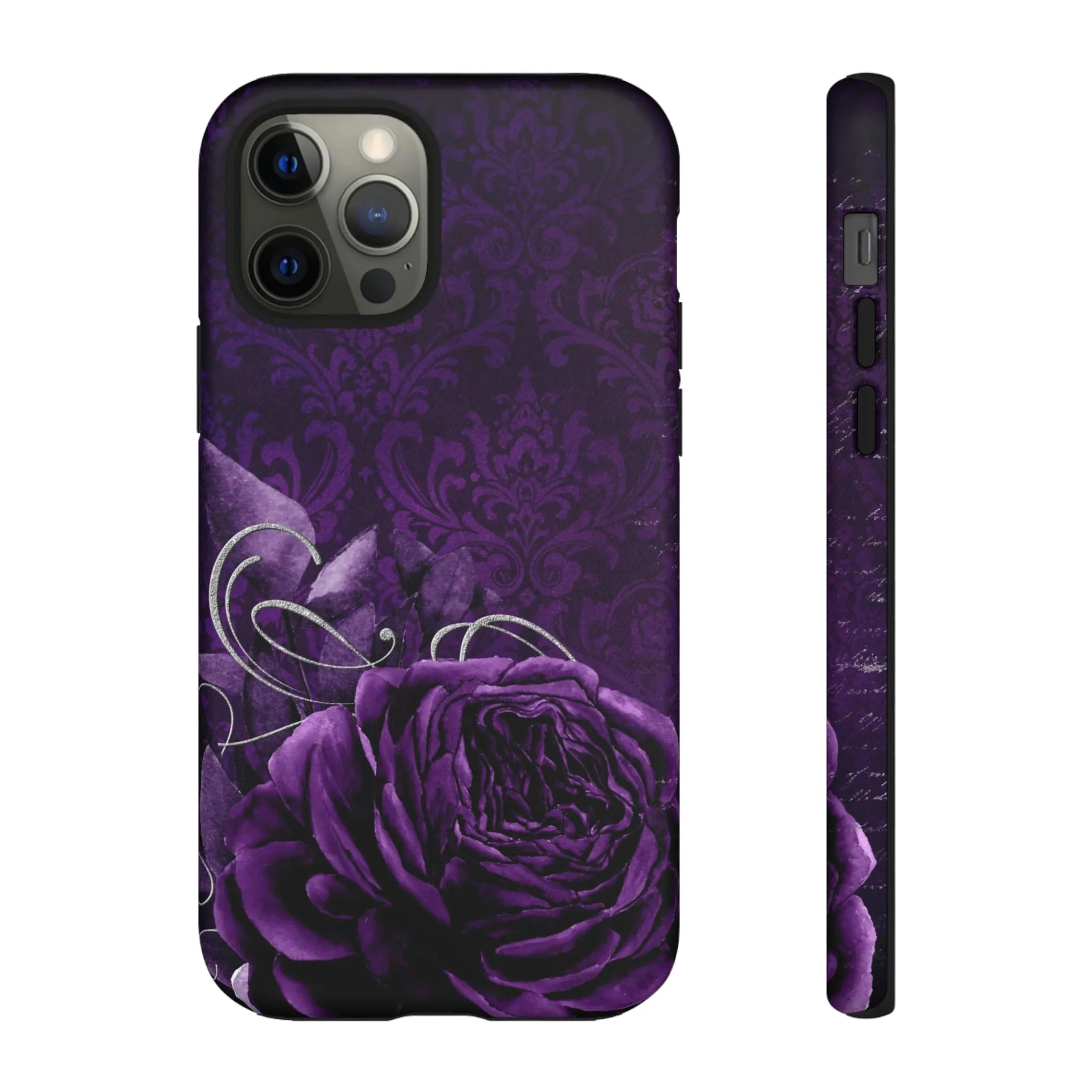 Gothic Purple Rose Tough Cell Phone Cases