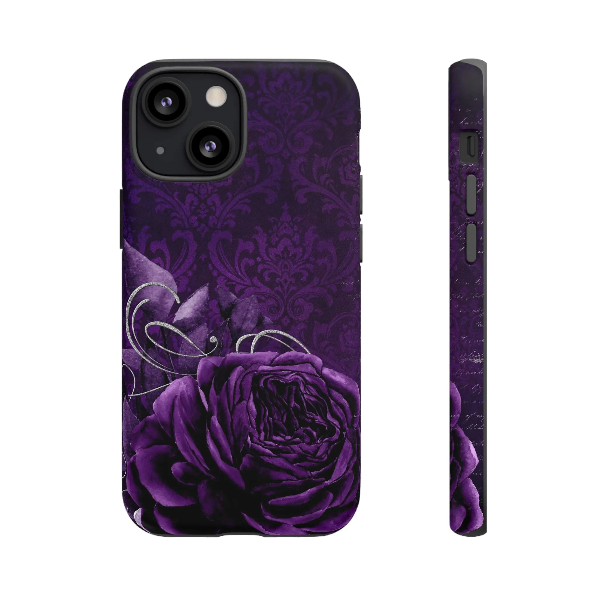 Gothic Purple Rose Tough Cell Phone Cases