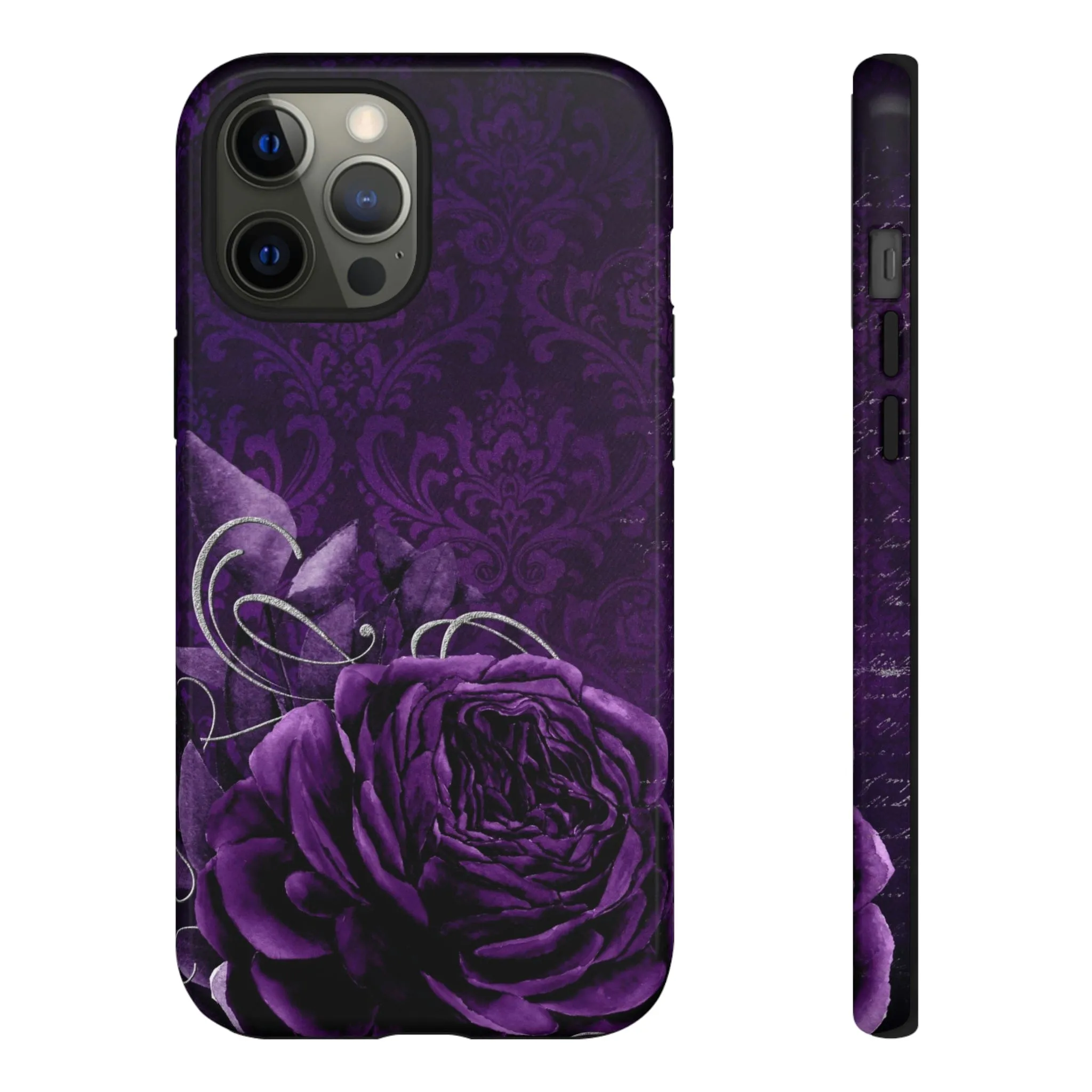 Gothic Purple Rose Tough Cell Phone Cases