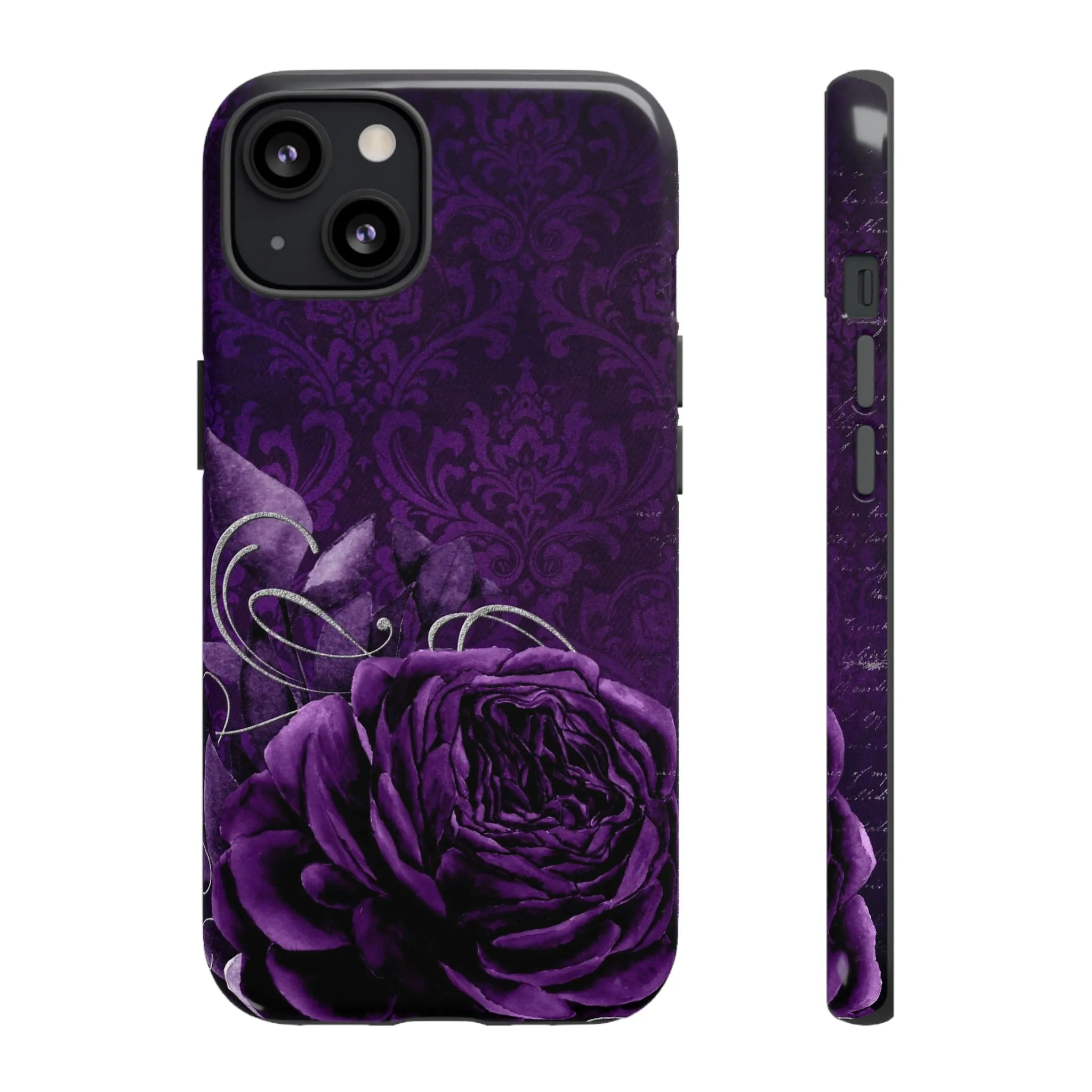 Gothic Purple Rose Tough Cell Phone Cases