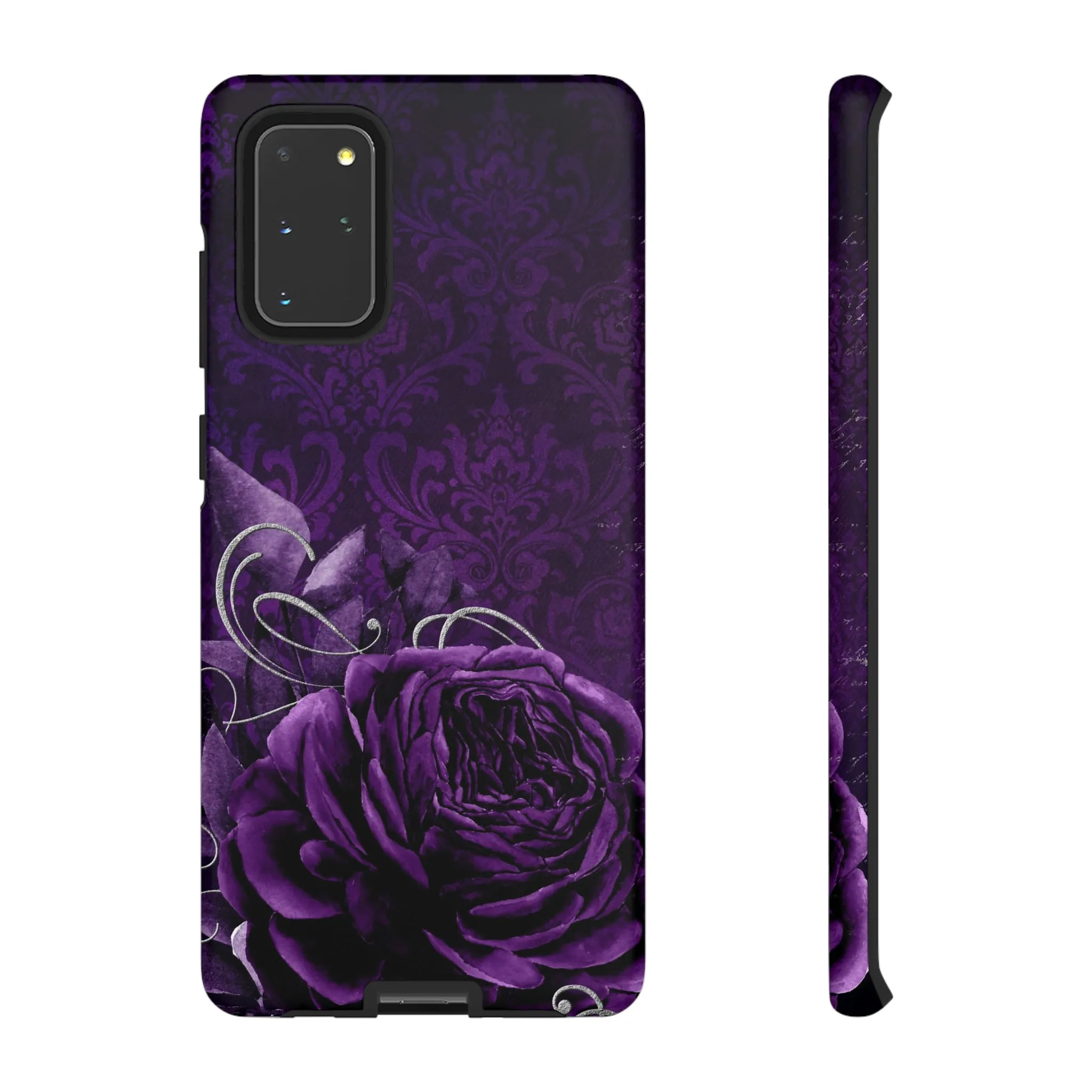 Gothic Purple Rose Tough Cell Phone Cases