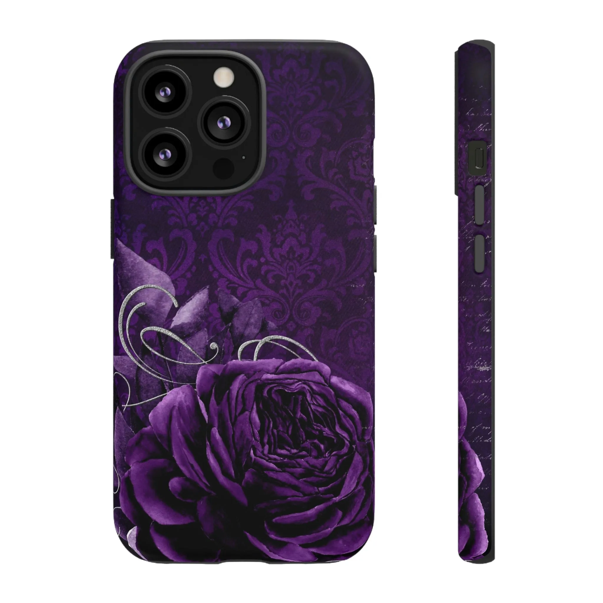 Gothic Purple Rose Tough Cell Phone Cases