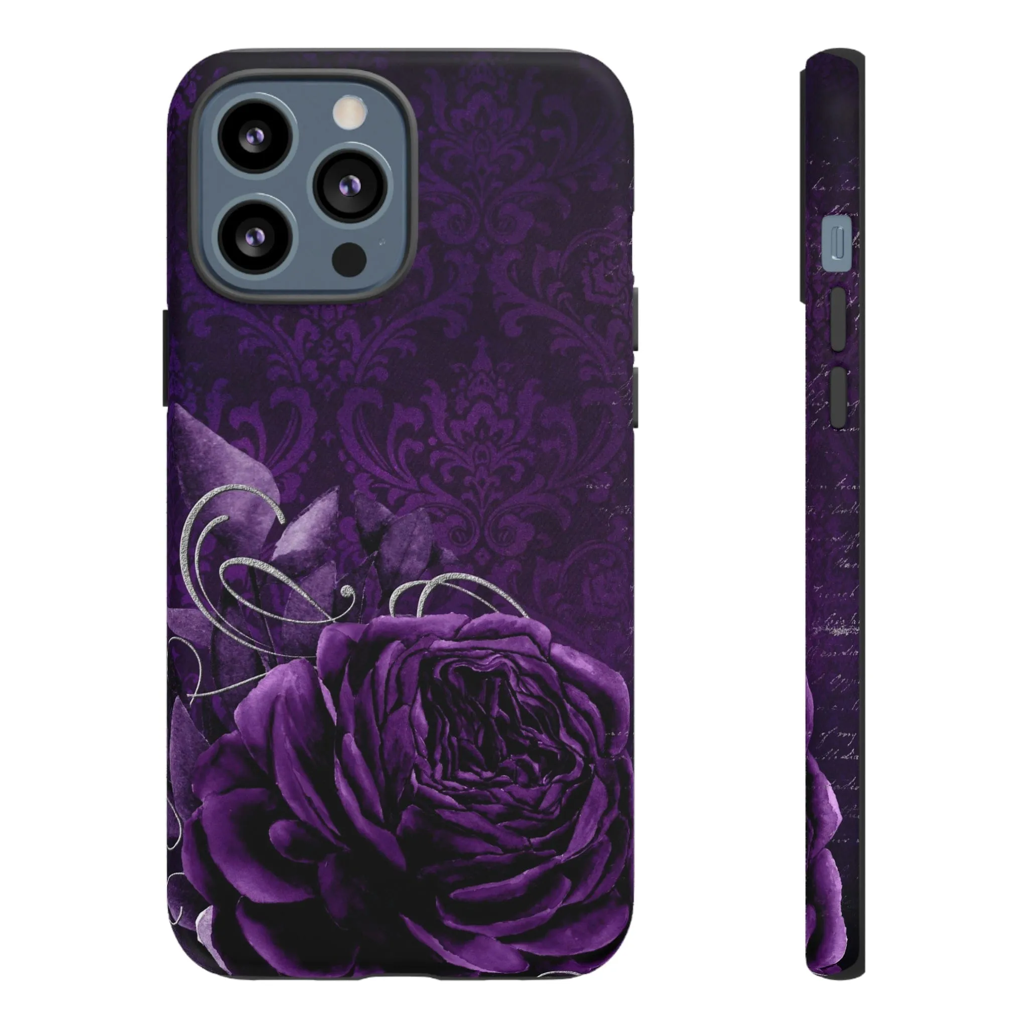 Gothic Purple Rose Tough Cell Phone Cases