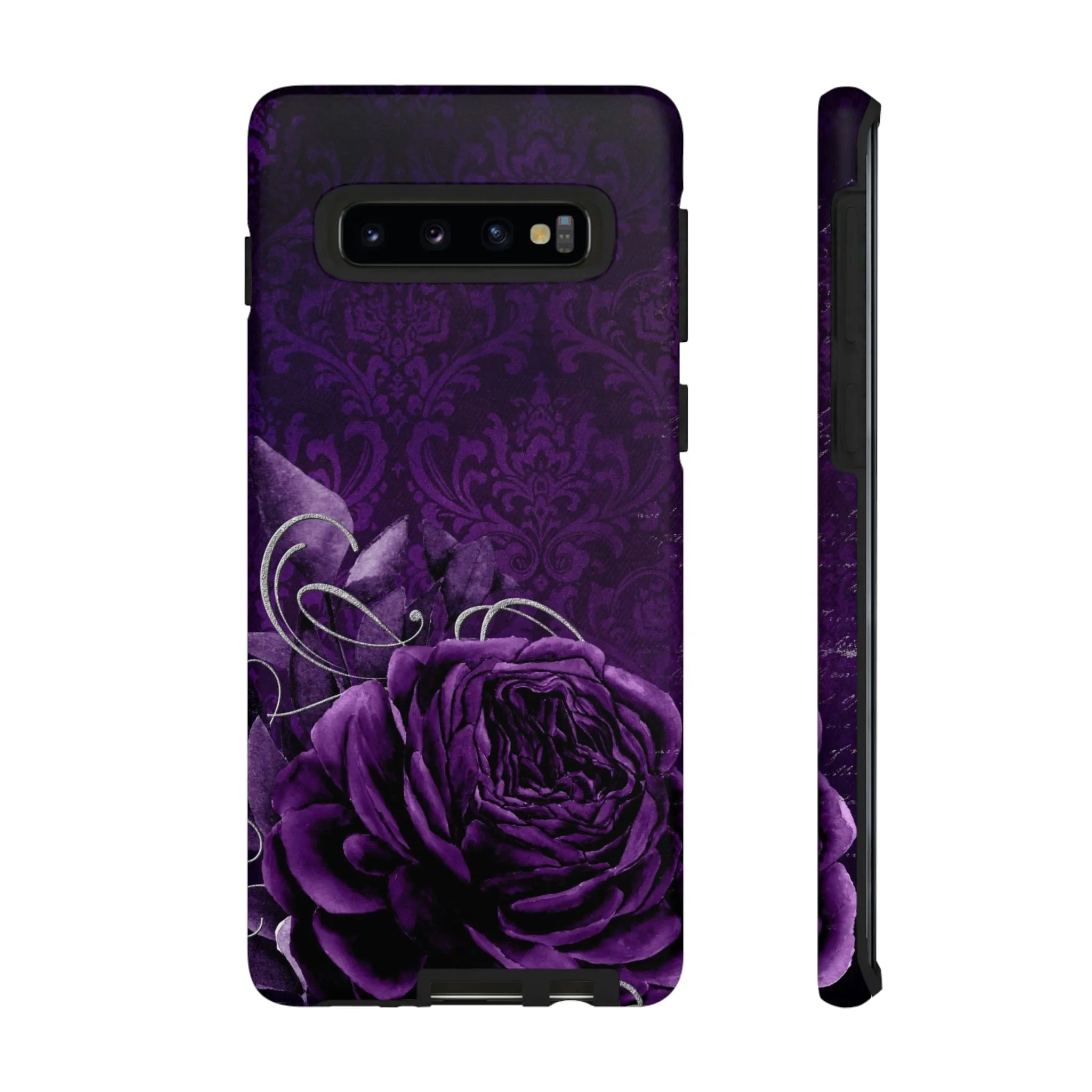 Gothic Purple Rose Tough Cell Phone Cases