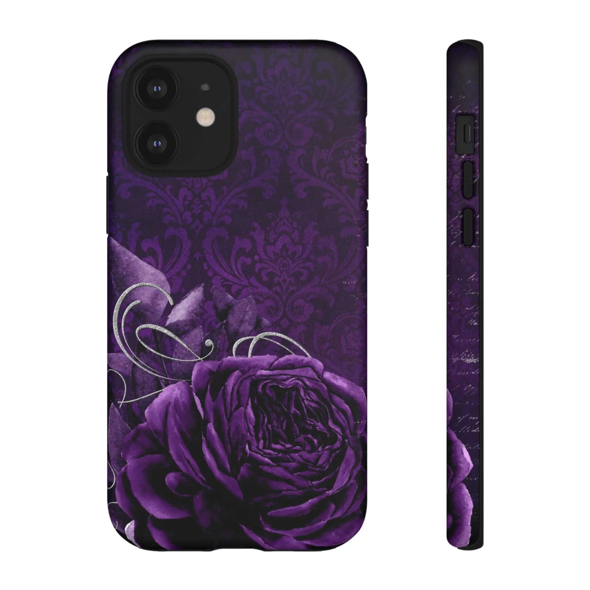 Gothic Purple Rose Tough Cell Phone Cases