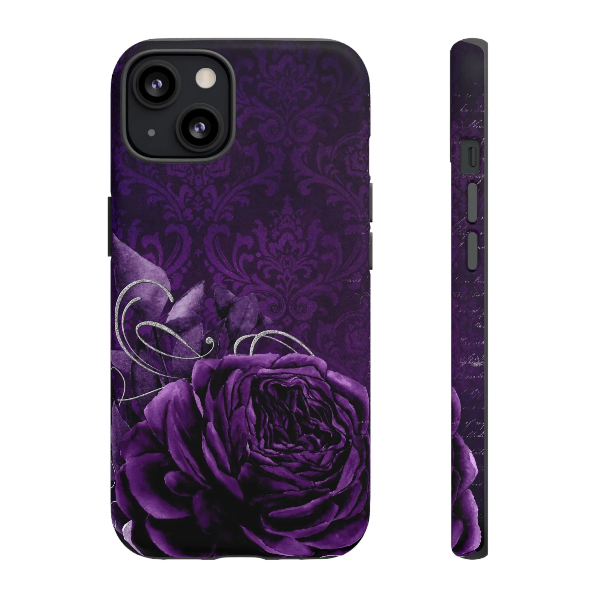 Gothic Purple Rose Tough Cell Phone Cases