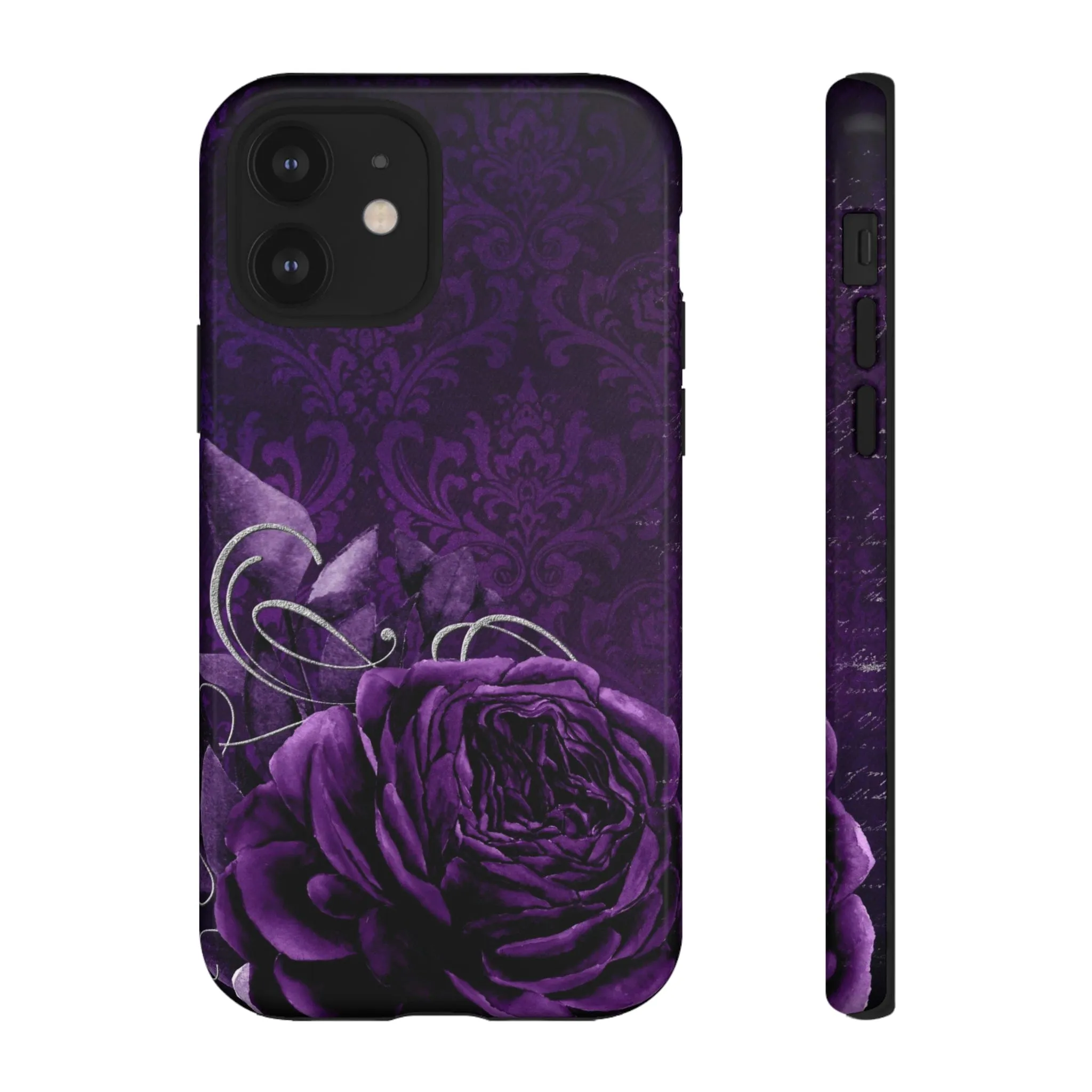 Gothic Purple Rose Tough Cell Phone Cases