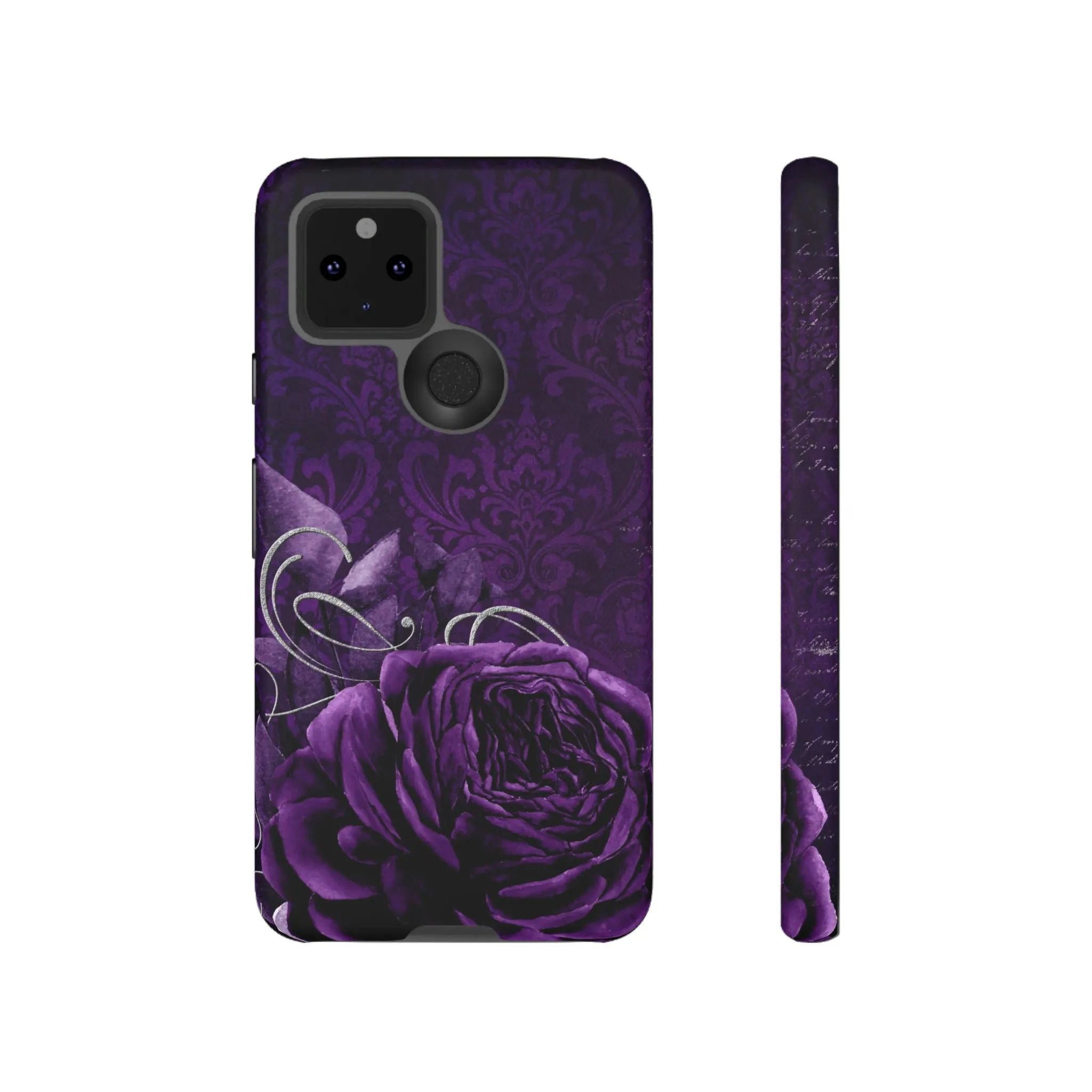 Gothic Purple Rose Tough Cell Phone Cases