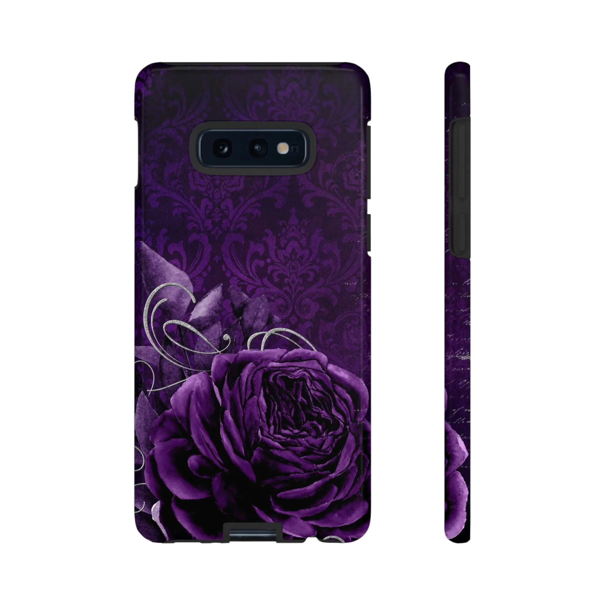 Gothic Purple Rose Tough Cell Phone Cases