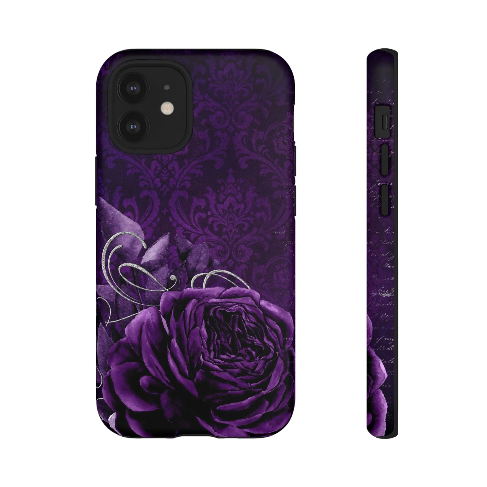 Gothic Purple Rose Tough Cell Phone Cases