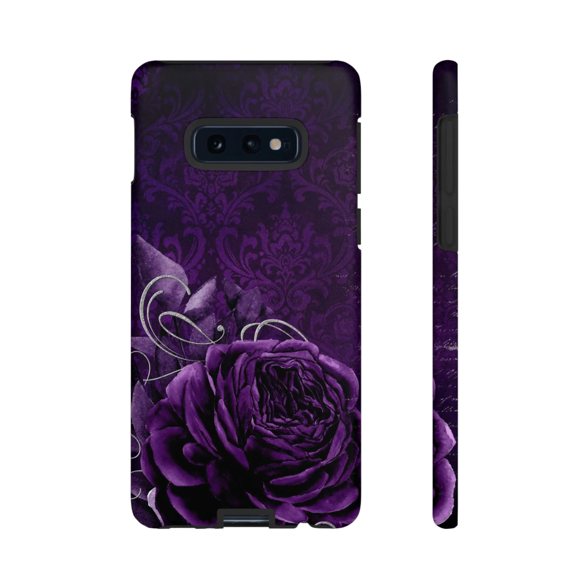 Gothic Purple Rose Tough Cell Phone Cases