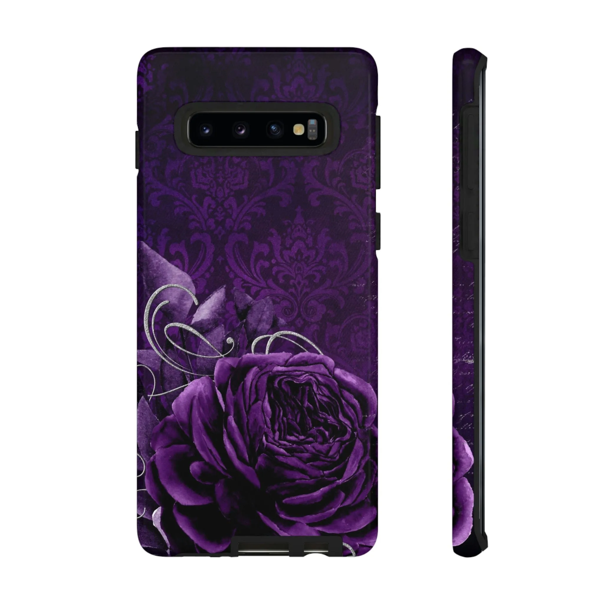 Gothic Purple Rose Tough Cell Phone Cases