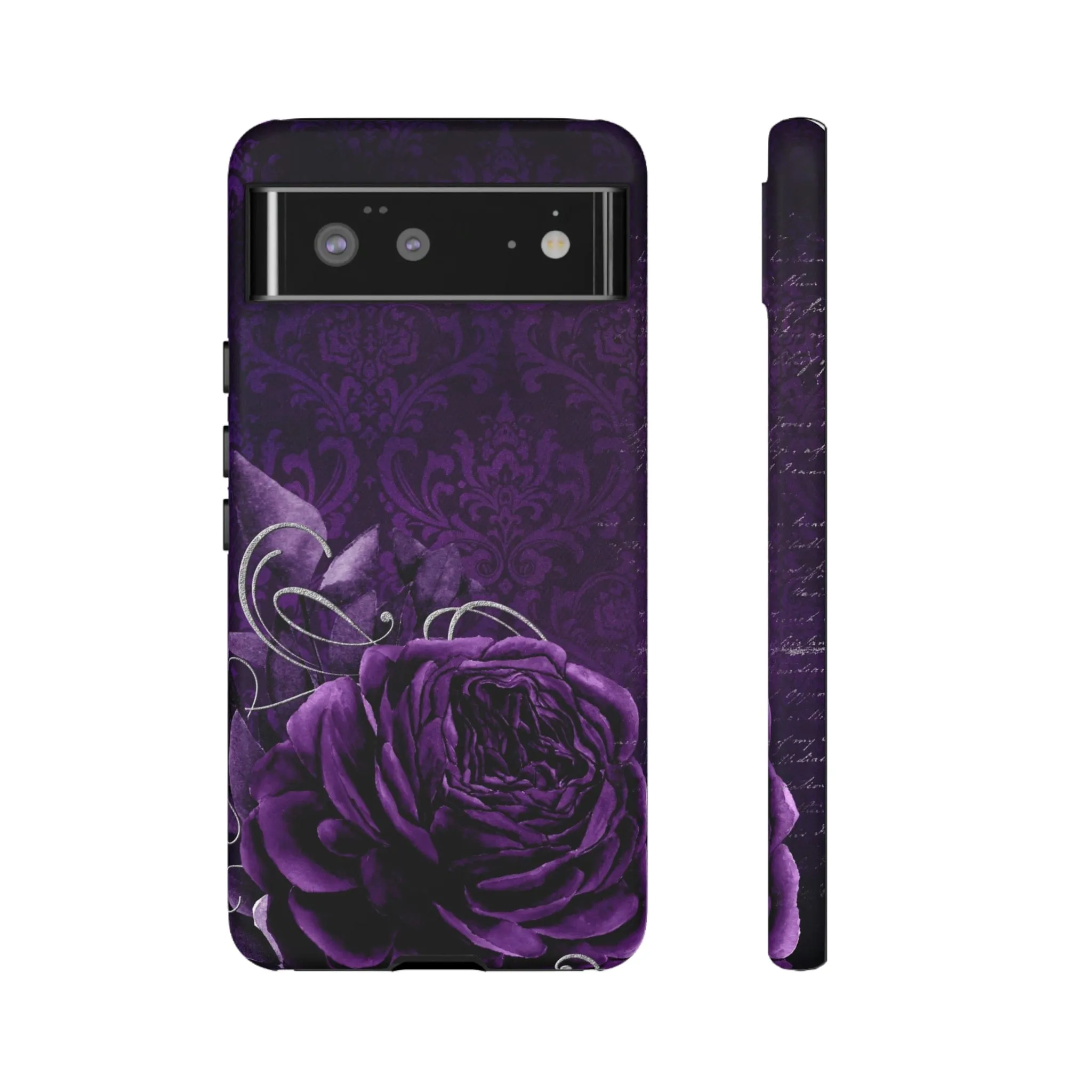 Gothic Purple Rose Tough Cell Phone Cases