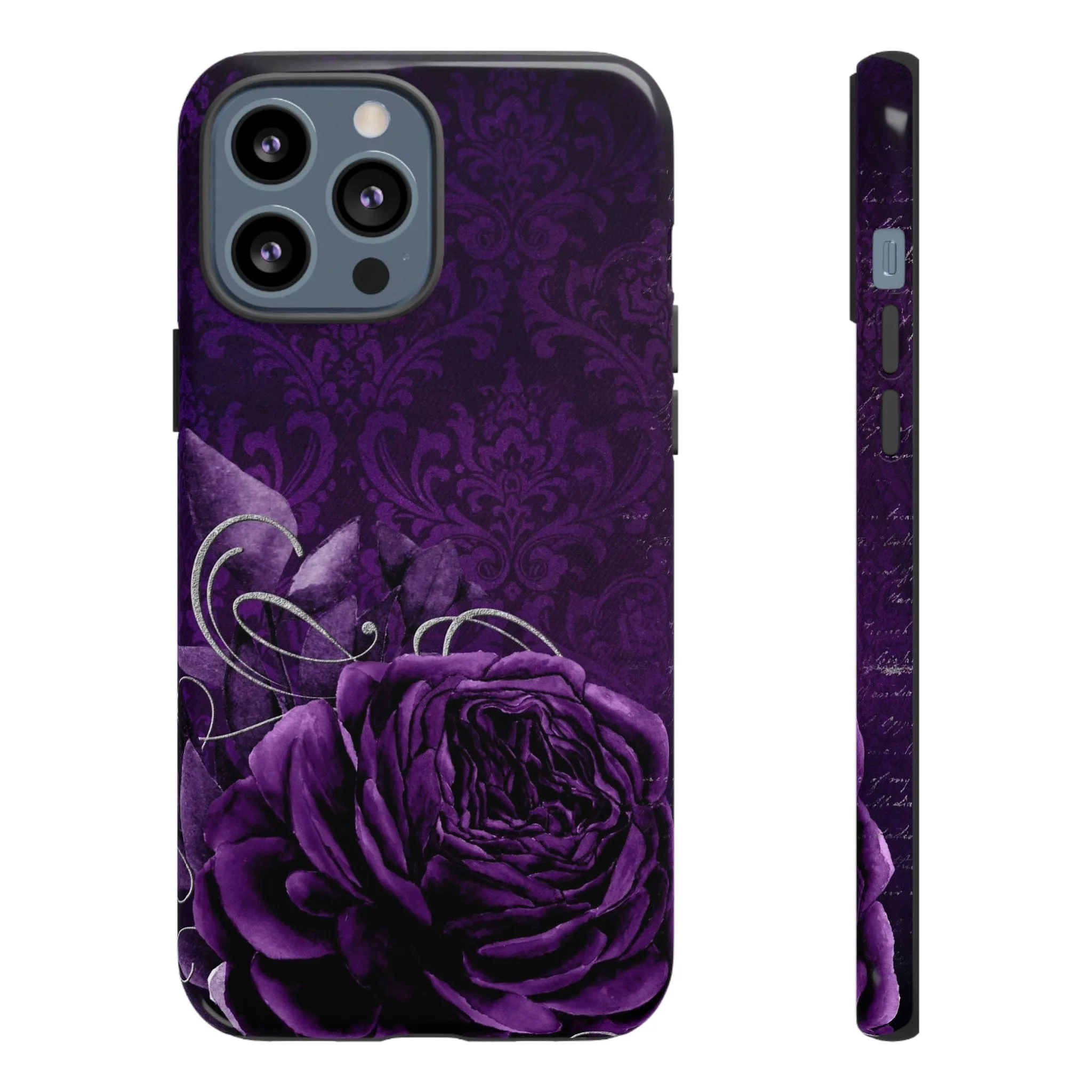 Gothic Purple Rose Tough Cell Phone Cases