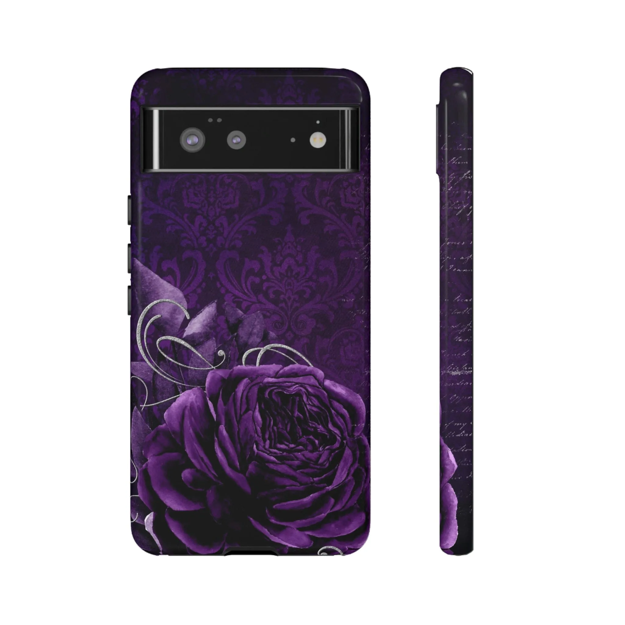 Gothic Purple Rose Tough Cell Phone Cases