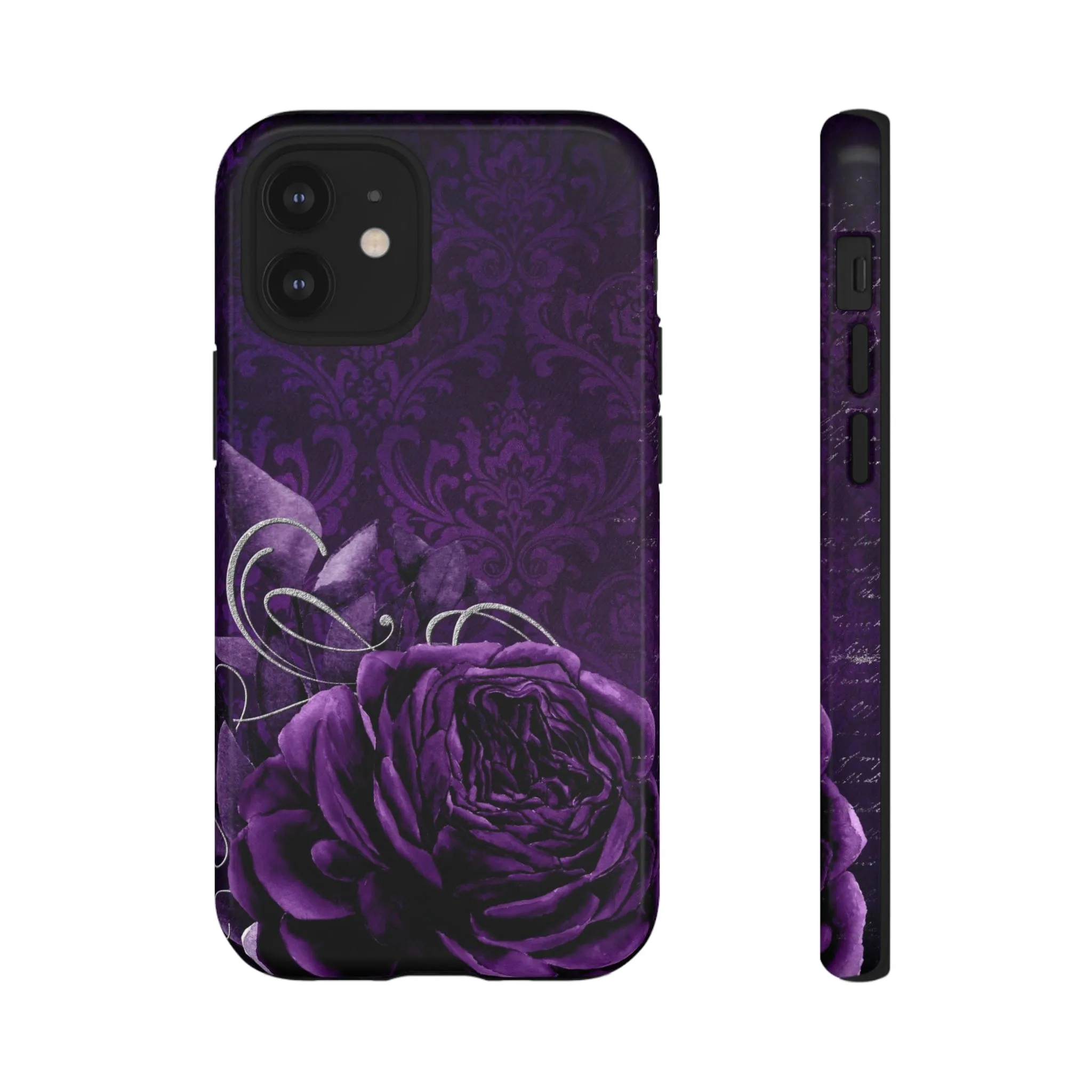 Gothic Purple Rose Tough Cell Phone Cases