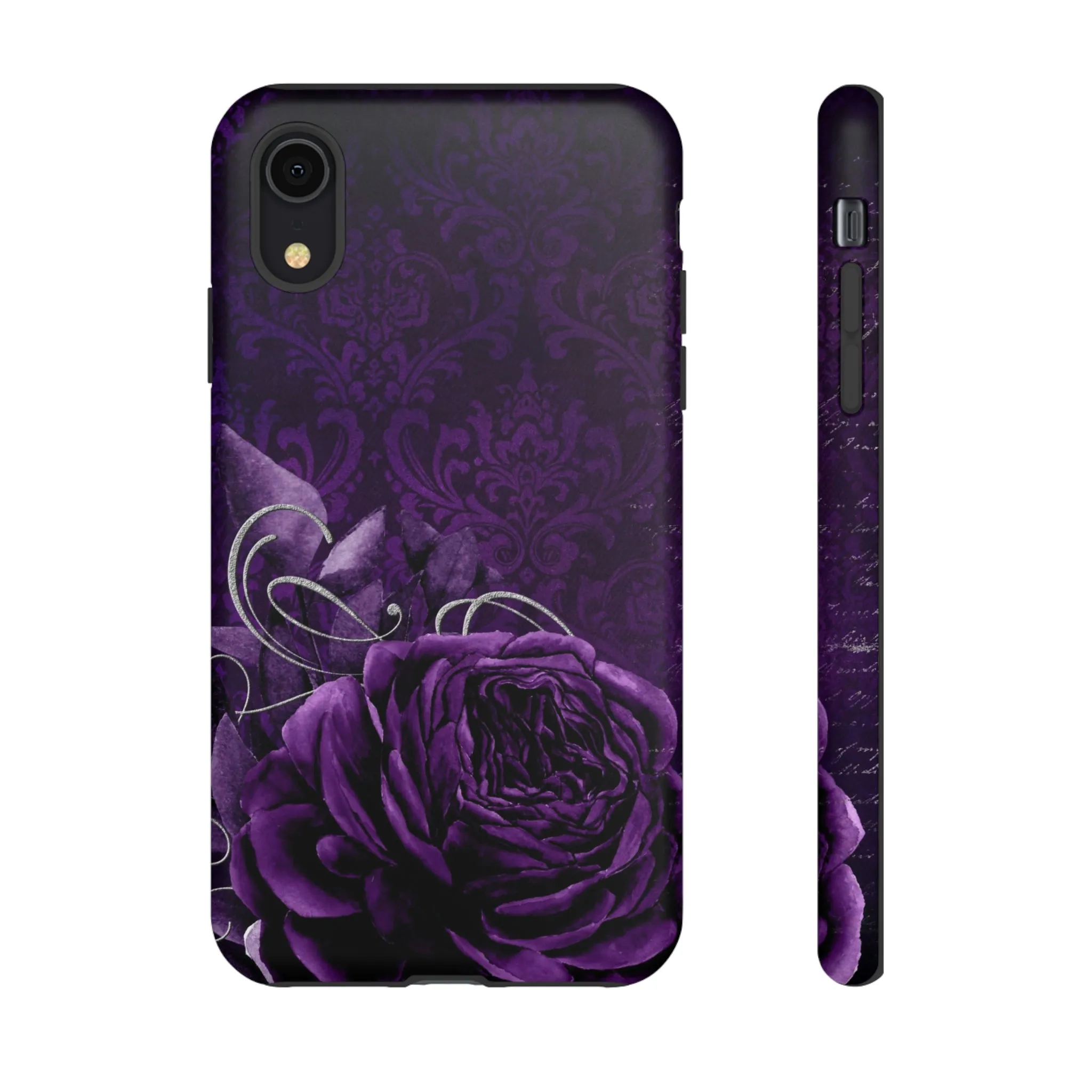 Gothic Purple Rose Tough Cell Phone Cases