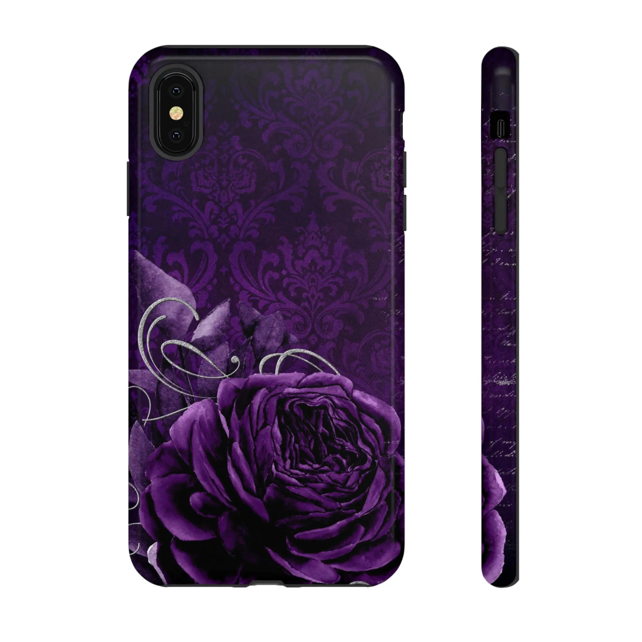 Gothic Purple Rose Tough Cell Phone Cases