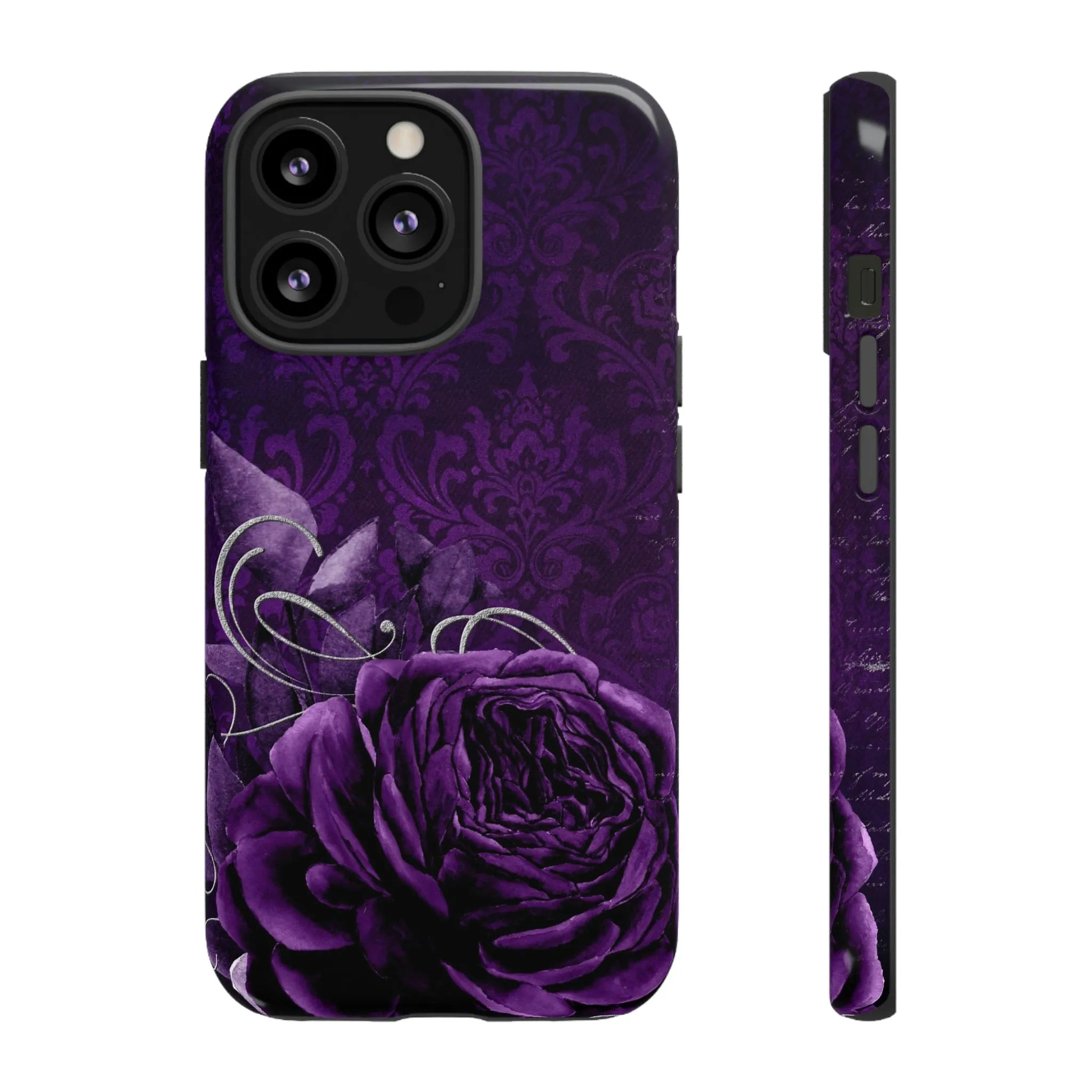 Gothic Purple Rose Tough Cell Phone Cases