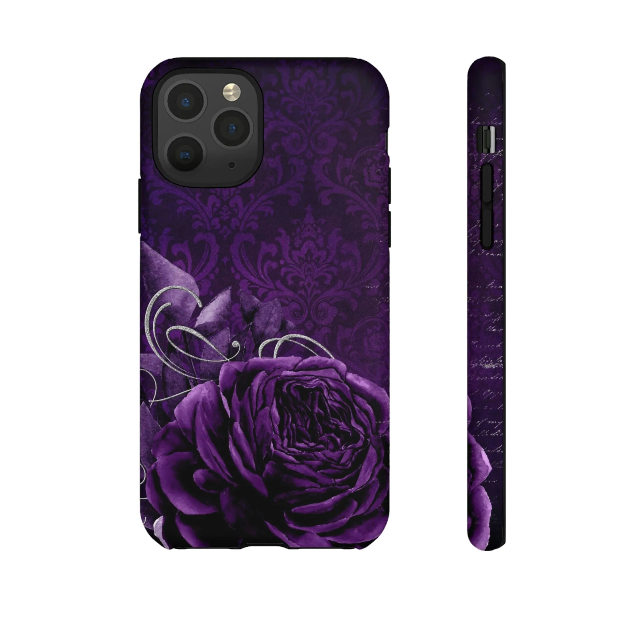 Gothic Purple Rose Tough Cell Phone Cases