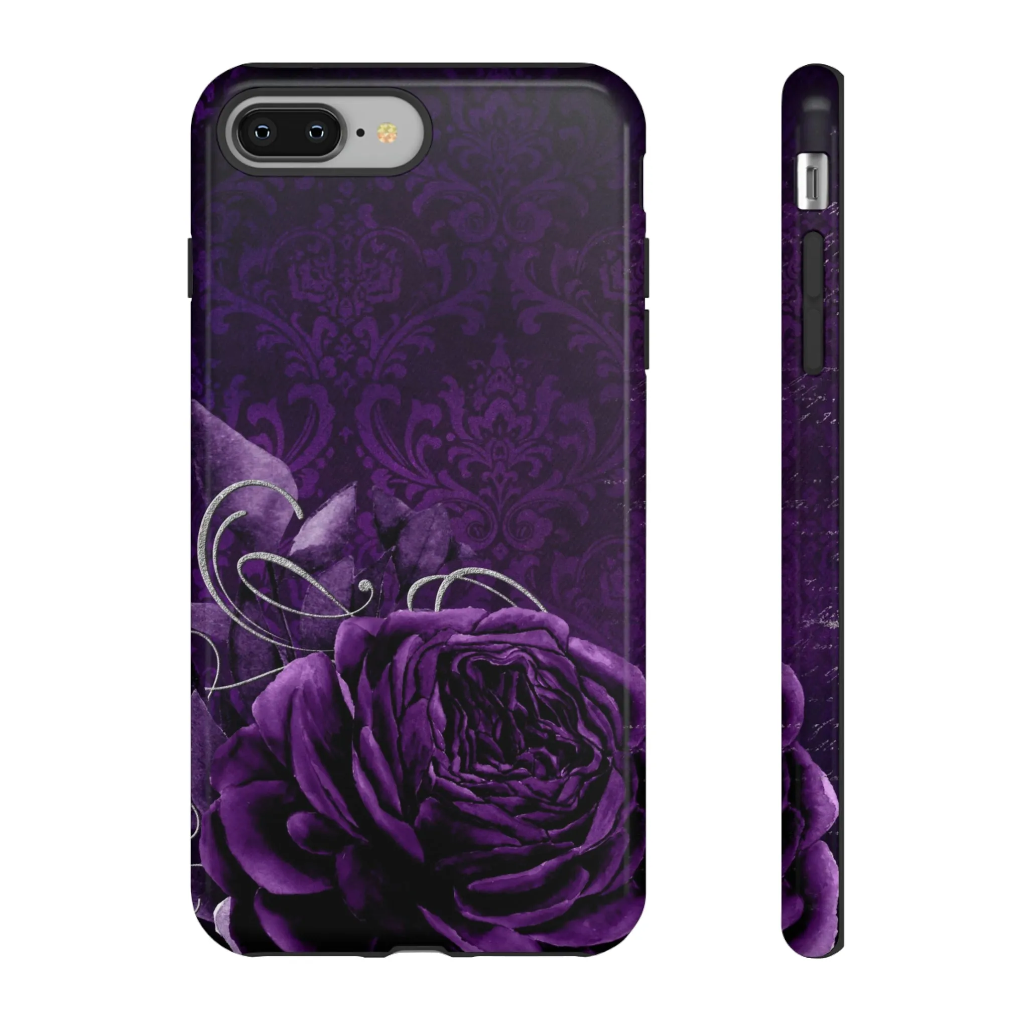 Gothic Purple Rose Tough Cell Phone Cases